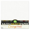 Bazzill Basics - Bulk Cardstock Pack - Orange Peel Texture - 25 Sheets - 12 x 12 White