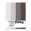 Bazzill - Fourz Multi-Packs - 8.5 x 11 - Warm Gray