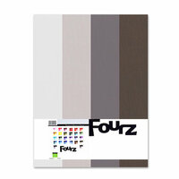 Bazzill - Fourz Multi-Packs - 8.5 x 11 - Warm Gray