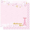 Best Creation Inc - Ballet Princess Collection - 12 x 12 Double Sided Glitter Paper - On Your Toes