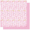 Best Creation Inc - Ballet Princess Collection - 12 x 12 Double Sided Glitter Paper - Ballet Slippers