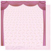 Best Creation Inc - Ballet Princess Collection - 12 x 12 Double Sided Glitter Paper - Pink Stage