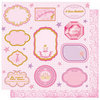 Best Creation Inc - Ballet Princess Collection - 12 x 12 Double Sided Glitter Paper - Ballet Love