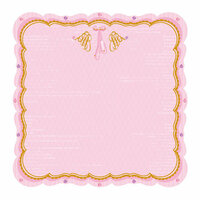 Best Creation Inc - Ballet Princess Collection - 12 x 12 Die Cut Glitter Paper - Magical Slippers