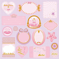 Best Creation Inc - Ballet Princess Collection - Expressions - Die Cut Chipboard Pieces