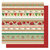 Best Creation Inc - Christmas Wishes Collection - 12 x 12 Glittered Paper - Christmas Stripes