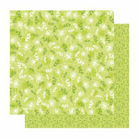 Best Creation Inc - Fairy Collection - 12 x 12 Double Sided Glitter Paper - Fairy Leaf
