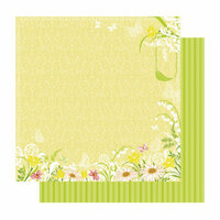 Best Creation Inc - Fairy Collection - 12 x 12 Double Sided Glitter Paper - Fairy Dream