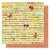 Best Creation Inc - Farm Life Collection - 12 x 12 Double Sided Glitter Paper - Farm Words