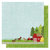 Best Creation Inc - Farm Life Collection - 12 x 12 Double Sided Glitter Paper - Red Barn