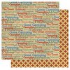 Best Creation Inc - Gone Camping Collection - 12 x 12 Double Sided Glitter Paper - Camping Talk
