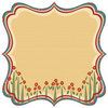 Best Creation Inc - Gone Camping Collection - 12 x 12 Die Cut Glitter Paper - Wild flowers