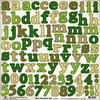 Best Creation Inc - St Patrick Collection - 12 x 12 Alphabet Chipboard - St Patrick, CLEARANCE