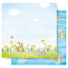 Best Creation Inc - Easter Collection - 12 x 12 Double Sided Glitter Paper - Happy Easter