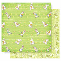 Best Creation Inc - Easter Collection - 12 x 12 Double Sided Glitter Paper - Easter Bunny