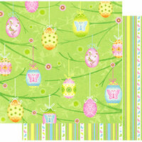 Best Creation Inc - Easter Moment Collection - 12 x 12 Double Sided Glitter Paper - Playful Easter