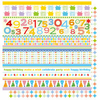 Best Creation Inc - Make a Wish Collection - 12 x 12 Double Sided Glitter Paper - Make a Wish Mixed, CLEARANCE