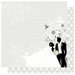 Best Creation Inc - Mr. and Mrs. Collection - 12 x 12 Double Sided Glitter Paper - Mr. and Mrs.
