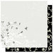 Best Creation Inc - Mr. and Mrs. Collection - 12 x 12 Double Sided Glitter Paper - Swirl and Bird