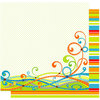Best Creation Inc - Transportation Collection - 12 x 12 Double Sided Glitter Paper - Transportation Swirls