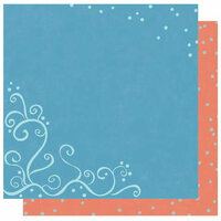 Best Creation Inc - Winter Wonderful Collection - Christmas - 12 x 12 Double Sided Glitter Paper - Snow Swirl Cluster