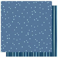 Best Creation Inc - Winter Wonderful Collection - Christmas - 12 x 12 Double Sided Glitter Paper - Snow Dots