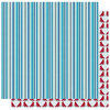 Best Creation Inc - Winter Wonderful Collection - Christmas - 12 x 12 Double Sided Glitter Paper - Cool Stripe