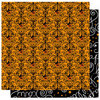 Best Creation Inc - Haunted House Collection - Halloween - 12 x 12 Double Sided Glitter Paper - Jack O Lantern