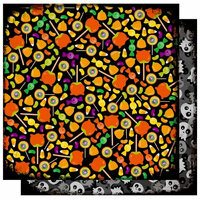 Best Creation Inc - Trick or Treat Collection - Halloween - 12 x 12 Double Sided Glitter Paper - I Want Candy