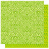 Best Creation Inc - Bella Collection - 12 x 12 Double Sided Glitter Paper - Lemon Grass