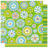Best Creation Inc - Bella Collection - 12 x 12 Double Sided Glitter Paper - Bella Floral Patch