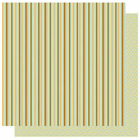 Best Creation Inc - Safari Boy Collection - 12 x 12 Double Sided Glitter Paper - Thin Stripe