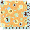 Best Creation Inc - Safari Boy Collection - 12 x 12 Double Sided Glitter Paper - Baby Dots