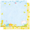 Best Creation Inc - Bunny Love Collection - Easter - 12 x 12 Double Sided Glitter Paper - Hiding in the Garden