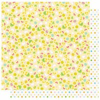 Best Creation Inc - Bunny Love Collection - Easter - 12 x 12 Double Sided Glitter Paper - Bunnies and Chicks