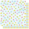 Best Creation Inc - Bunny Love Collection - Easter - 12 x 12 Double Sided Glitter Paper - Jelly Bean Easter