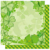 Best Creation Inc - St. Patrick Collection - 12 x 12 Double Sided Glitter Paper - Luck of the Irish