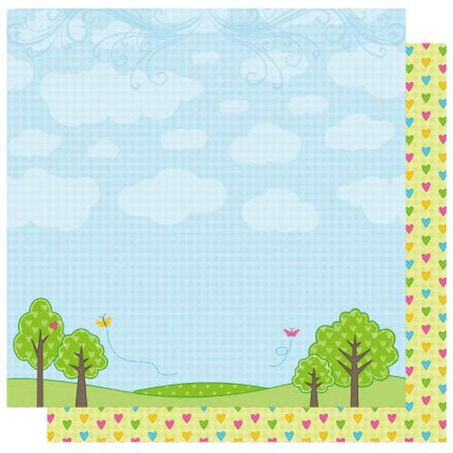 Best Creation Inc - Jubilee Collection - 12 x 12 Double Sided Glitter Paper - A Day in the Park