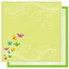 Best Creation Inc - Jubilee Collection - 12 x 12 Double Sided Glitter Paper - Springtime Swirls