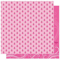 Best Creation Inc - Jubilee Collection - 12 x 12 Double Sided Glitter Paper - Sweet Ladybugs