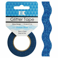 Best Creation Inc - Glitter Tape - Wave - Ocean Blue