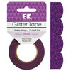 Best Creation Inc - Glitter Tape - Scallop - Plum