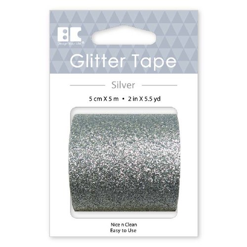 Best Creation Inc - Glitter Tape - Silver - 50mm
