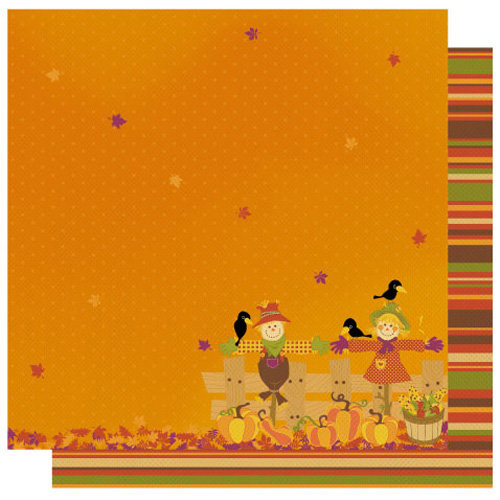 Best Creation Inc - Hello Fall Collection - 12 x 12 Double Sided Glitter Paper - Feels Like Fall
