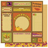 Best Creation Inc - Hello Fall Collection - 12 x 12 Double Sided Glitter Paper - Harvest Time Tags