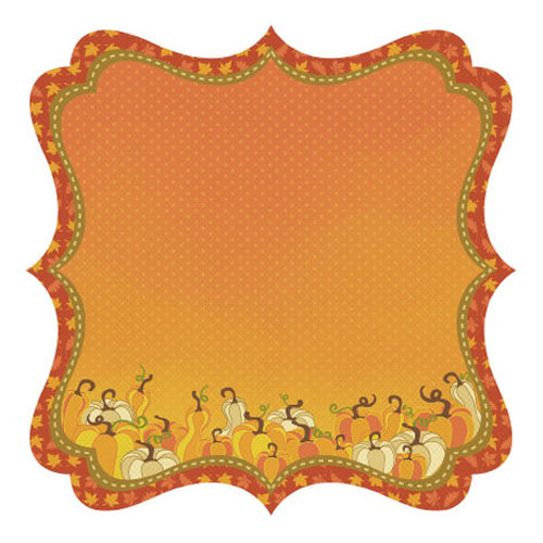 Best Creation Inc - Hello Fall Collection - 12 x 12 Die Cut Glitter Paper - Squished Squash