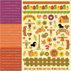 Best Creation Inc - Hello Fall Collection - Glitter Cardstock Stickers - Combo