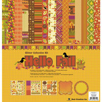 Best Creation Inc - Hello Fall Collection - 12 x 12 Glittered Collection Kit