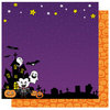 Best Creation Inc - Happy Haunting Collection - Halloween - 12 x 12 Double Sided Glitter Paper - The Count
