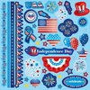 Best Creation Inc - I Love America Collection - Glitter Cardstock Stickers - Element